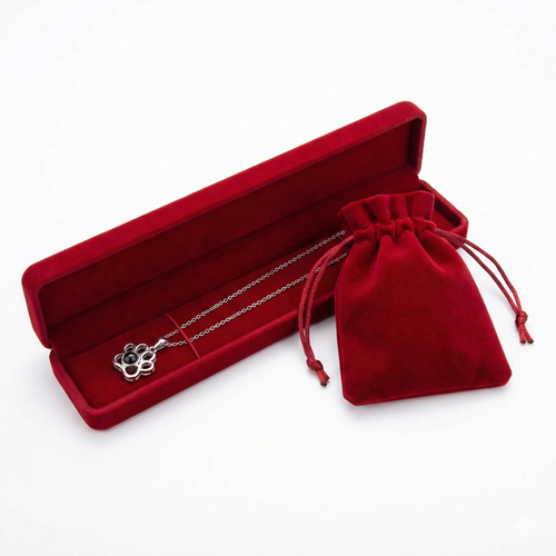 Erinnerungsbox & rote Samttasche