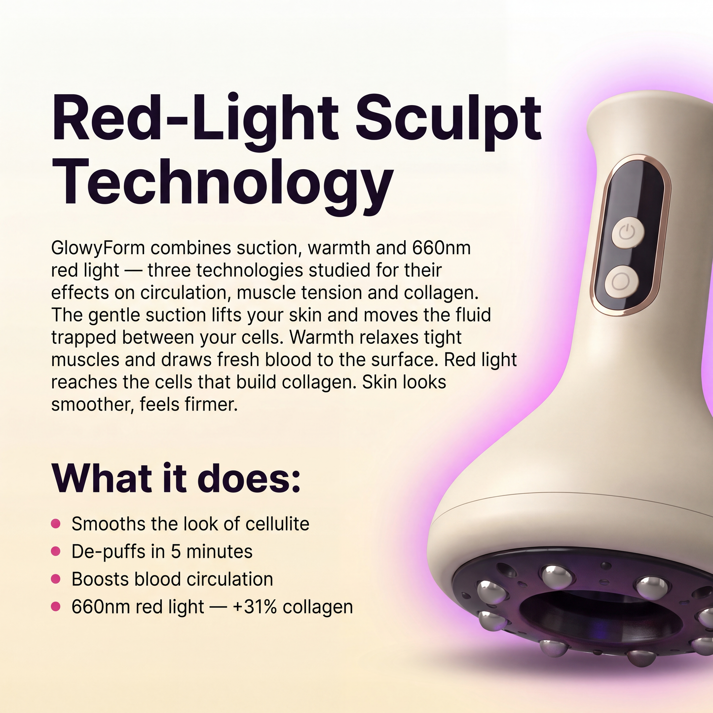GlowyForm™ Skin-Firming & Tightening Body Massager